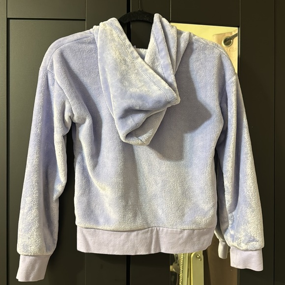 Guess fleece zip up sweater with hood - Picture 3 of 4